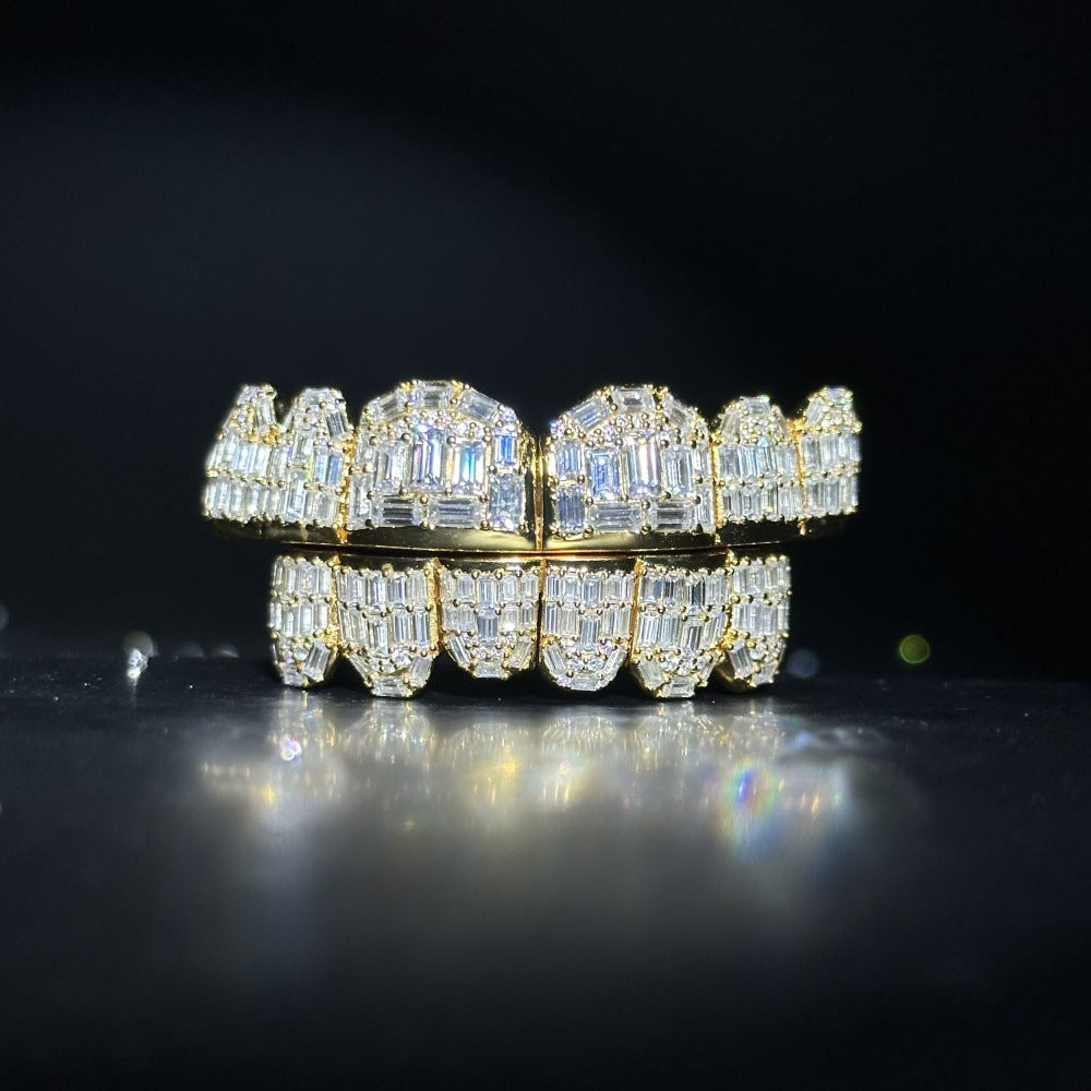 Emerald S925 Moissanite Diamond Grillz