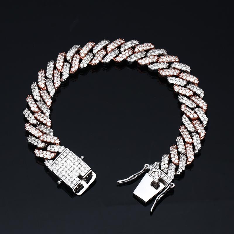 12MM Rose Gold Cuban Link Bracelet