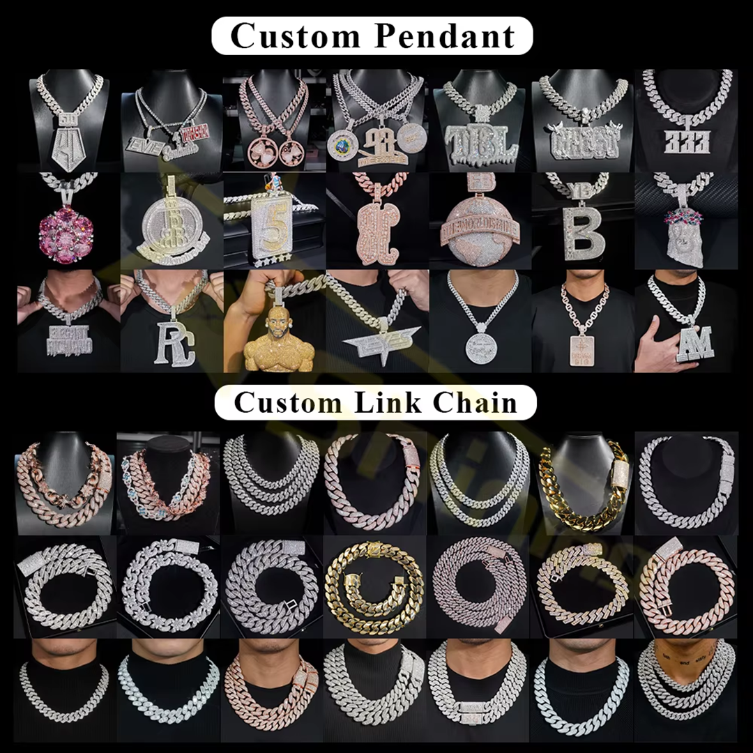 How do I customize my Silver Moissanite Letter Pendant? Gubanlink