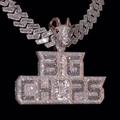 Custom 925 Sterling Silver 3D Letter Ice Crystal VVS Moissanite Diamond Pendant Necklace Gubanlink