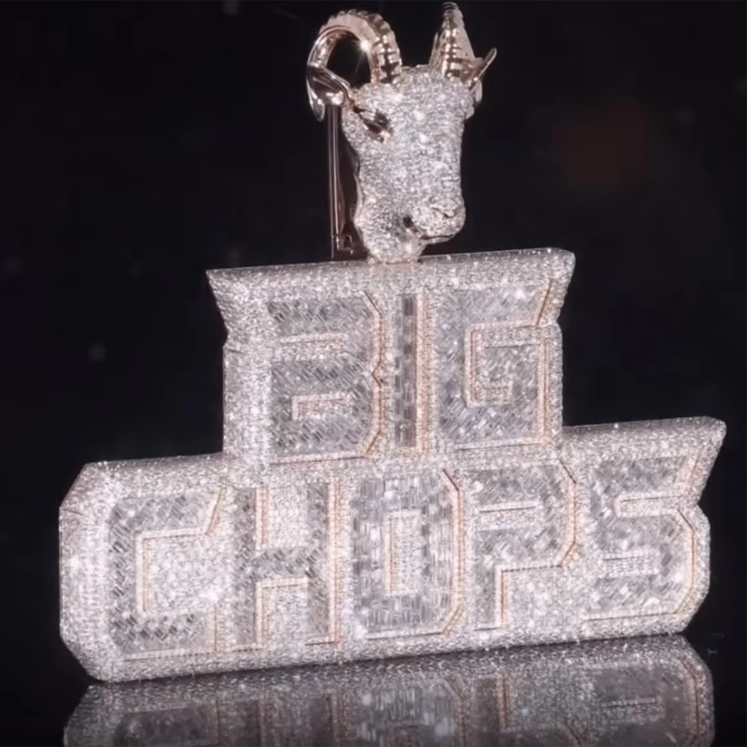 Custom 925 Sterling Silver 3D Letter Ice Crystal VVS Moissanite Diamond Pendant Necklace