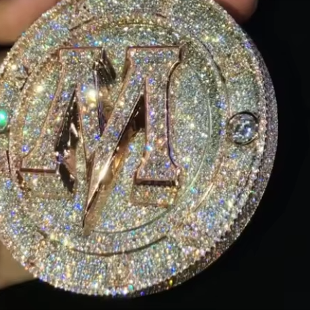 Custom Name Letter Pendant VVS Moissanite 925 Silver 18K Gold Plated Hip Hop Letters Pendant Gubanlink