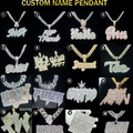 Custom silver moissanite  “Marko Polo” letter pendant（deposit） Gubanlink