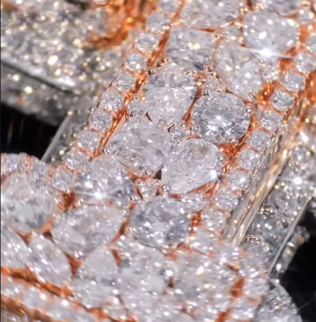 Customized personal rapper 3D jewelry 925 full ice crystal moissanite letter pendant Gubanlink