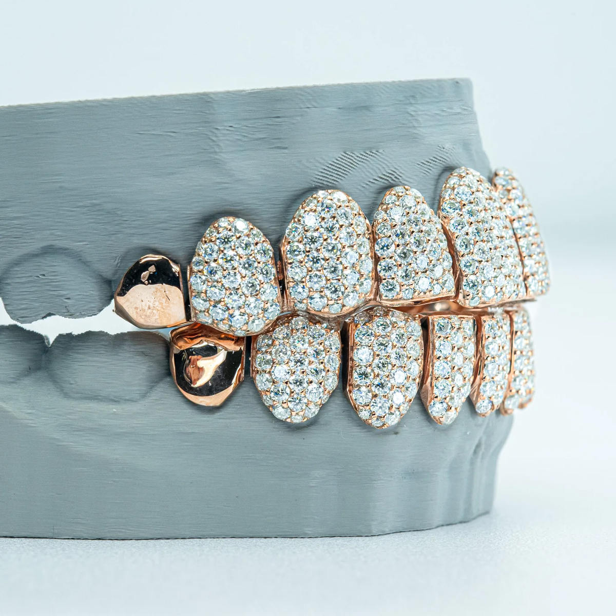 End Cap S925 VVS Moissanite Diamond Grillz Gubanlink