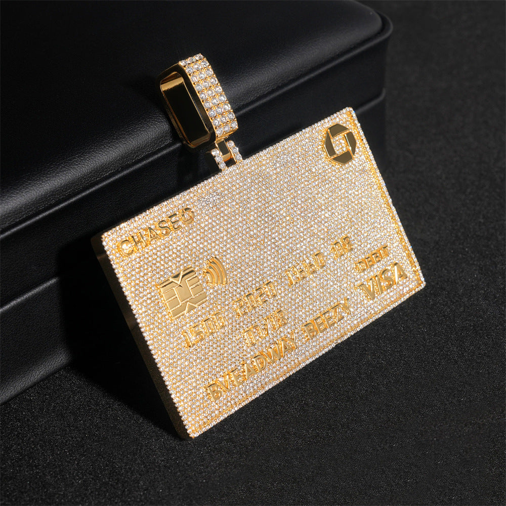 Moissanites Iced Out Credit Card Custom Pendant Bank Card Pendant