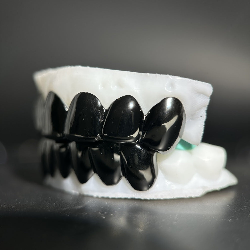 Black Solid Deep Cut Grillz