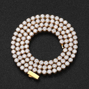 4MM  Gold Plated Tennis Chain