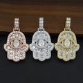 Eye-shaped Hand-shaped Moissanite Pendants Gubanlink
