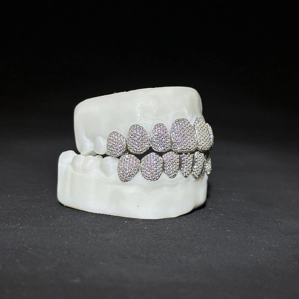 8 on 8 925S Moissanite Diamond Grillz Gubanlink
