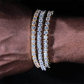 Rose Gold 925 Silver Moissanite Tennis Bracelet (ALL SIZES) Gubanlink