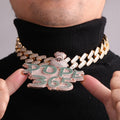 Money Bag Prong Set Custom Made Nameplate Hip Hop Pendant Gubanlink