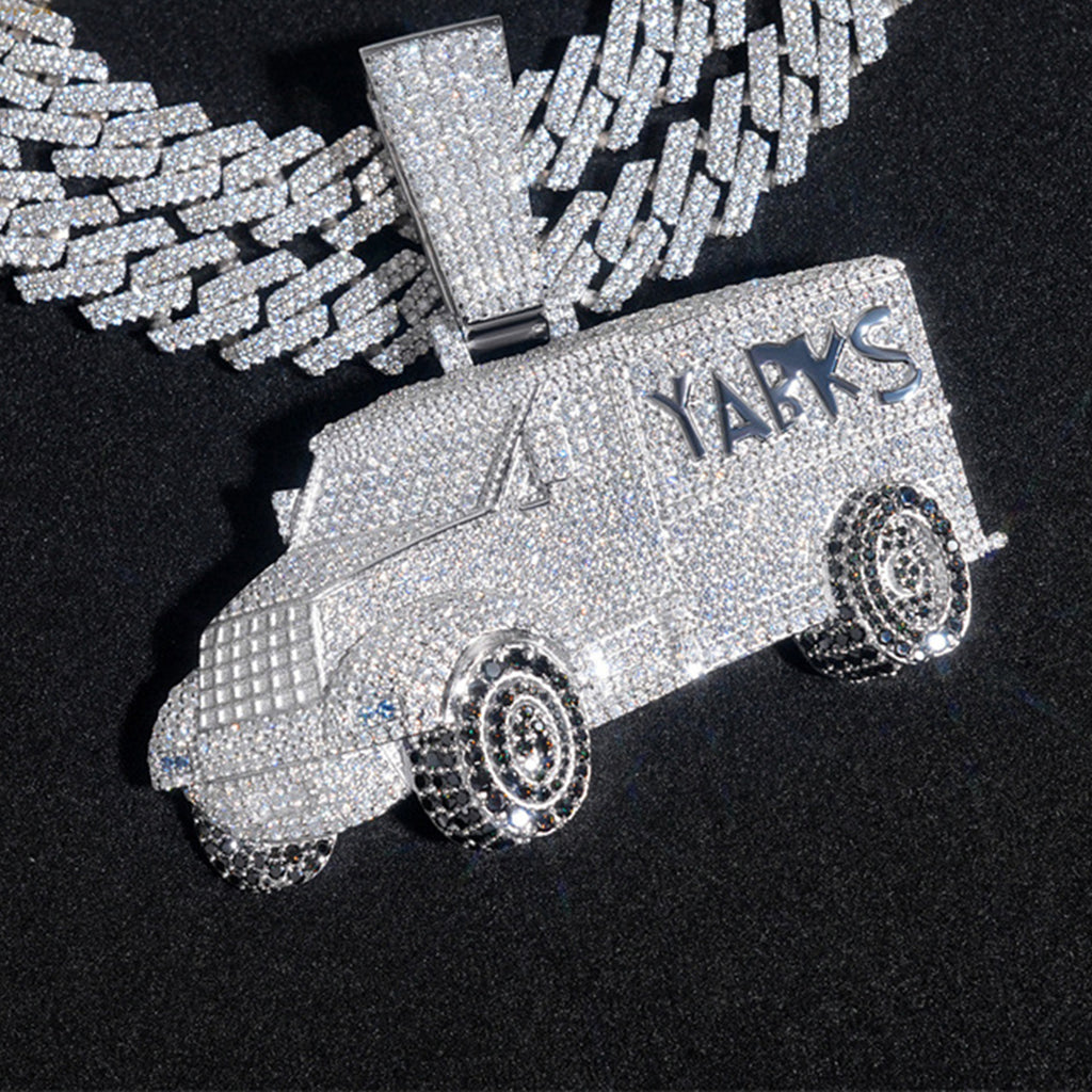 Custom Car Moissanite Hip Hop Pendant