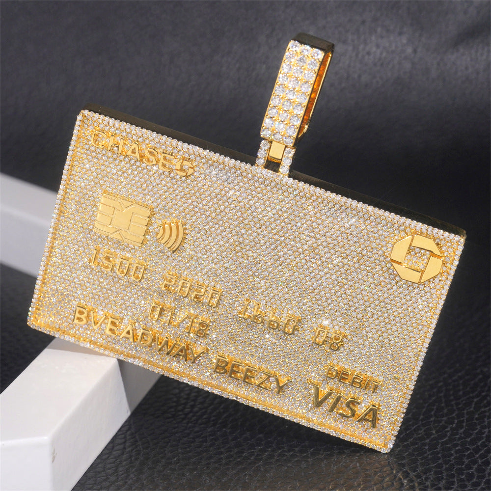 Moissanites Iced Out Credit Card Custom Pendant Bank Card Pendant