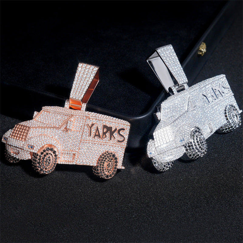 Custom Car Moissanite Hip Hop Pendant gubanlink