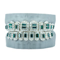 10 on 10 Emerald S925  Moissanite Diamond Grillz Gubanlink