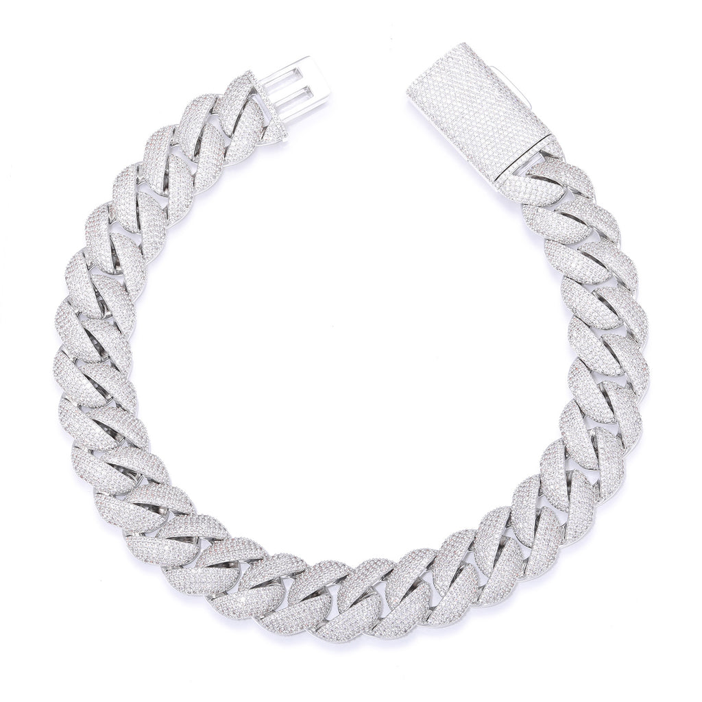 20MM   Chunky Iced out Cuban Link Chain