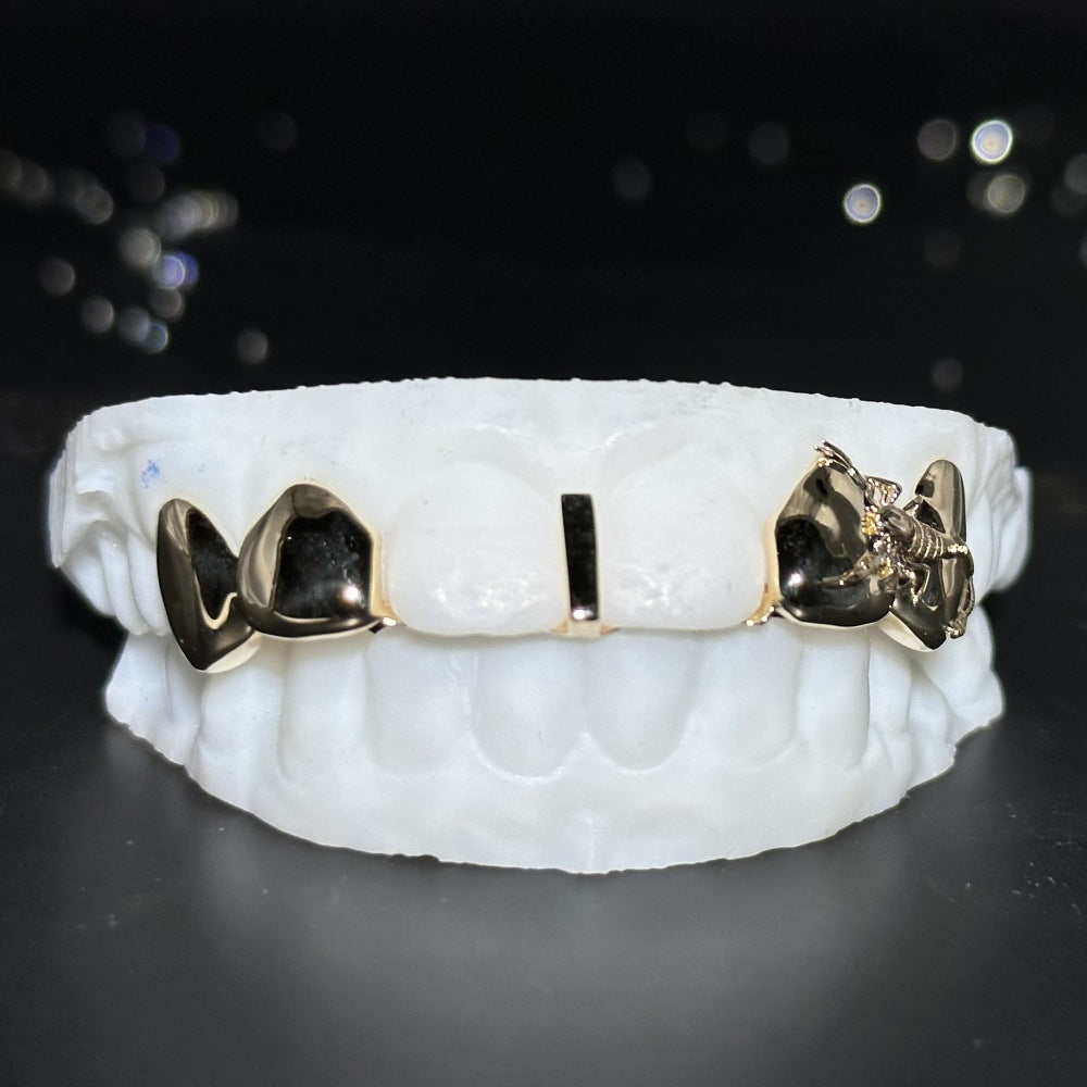 Smooth Scorpion Carved Teeth Grillz