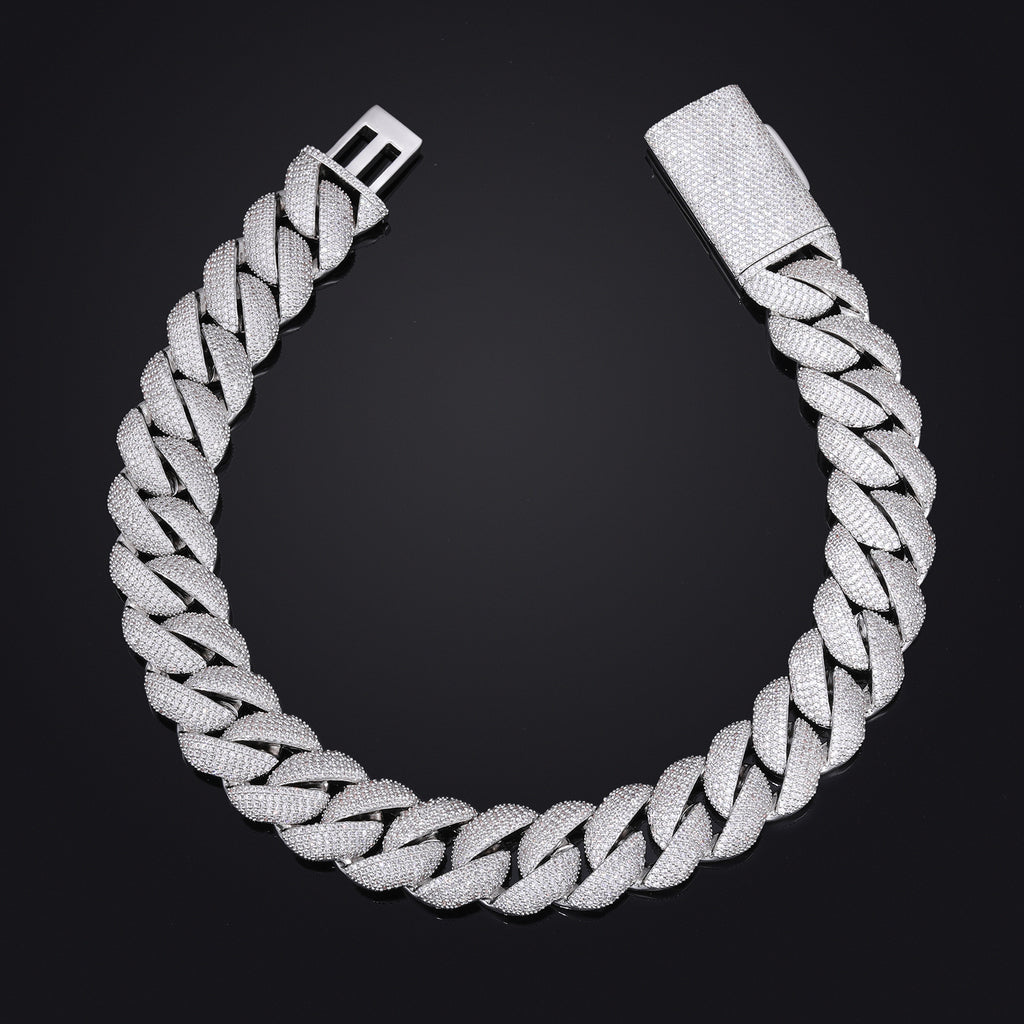 20MM   Chunky Iced out Cuban Link Chain
