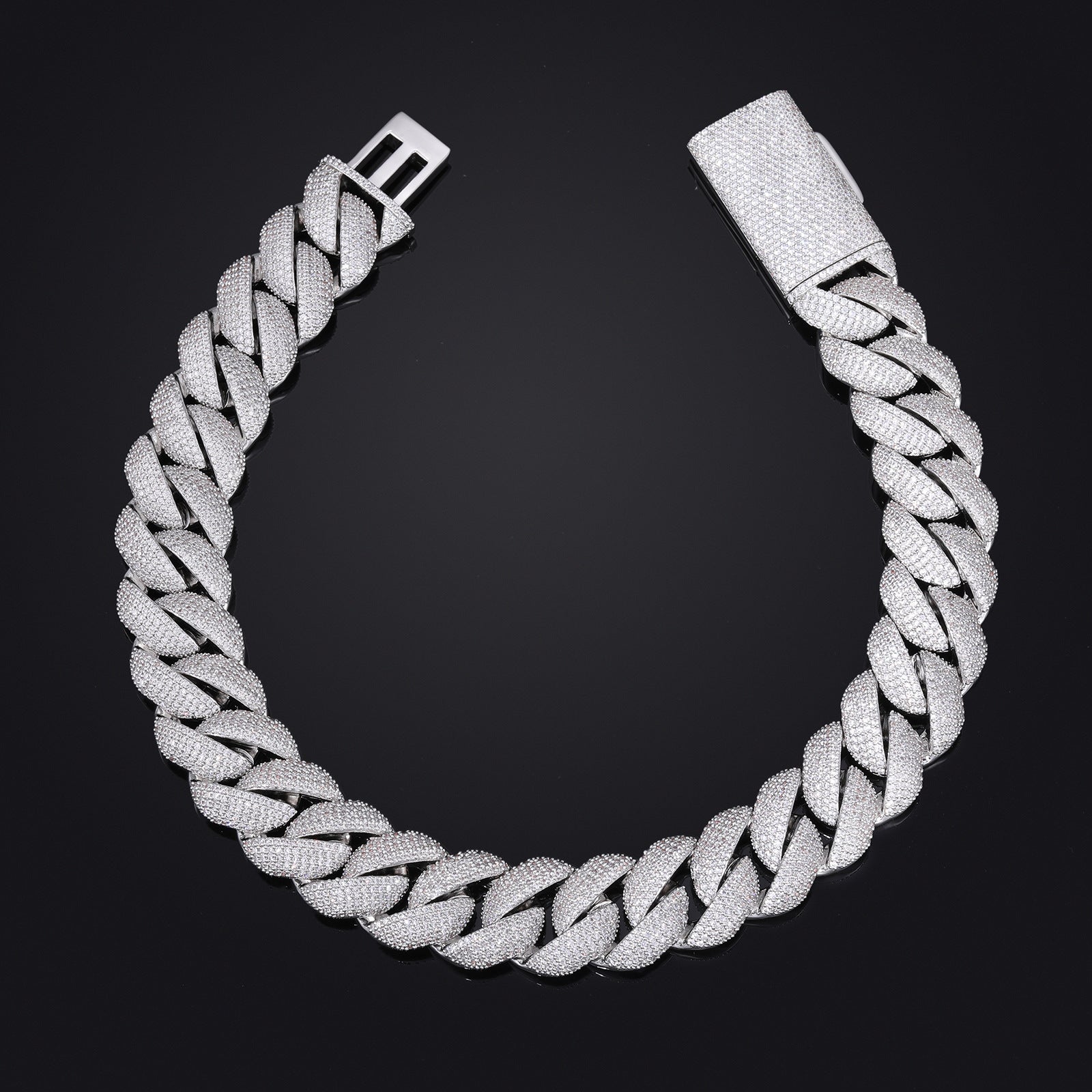 20MM   Chunky Iced out Cuban Link Chain