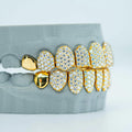 Gubanlink 10 On 10 Featured Inlay VVS Moissanite 925 Silver Custom Iced Out Hip Hop Teeth Grillz
