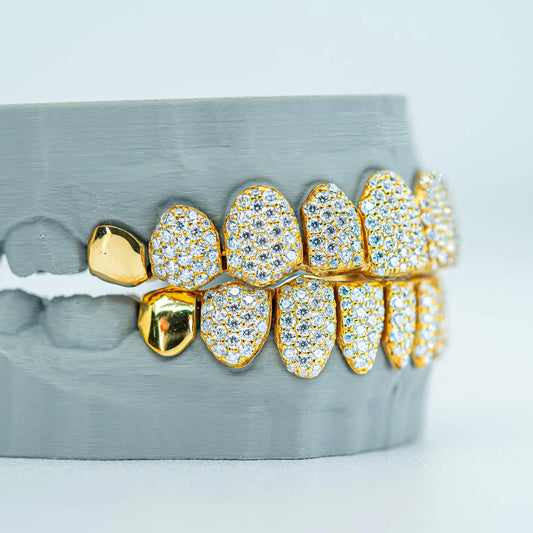 End Cap S925 VVS Moissanite Diamond Grillz