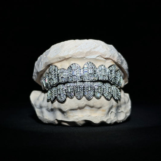 BaguetteS925 Moissanite Diamond Grillz