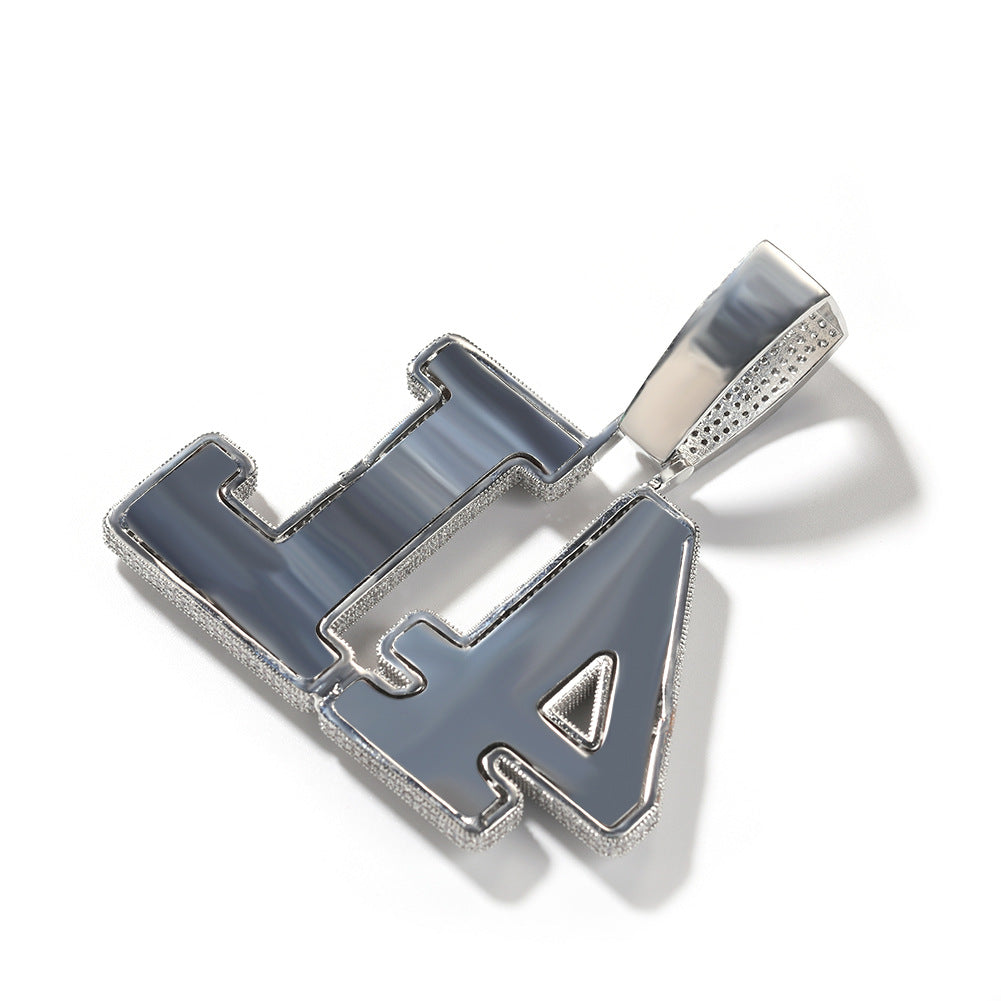 Customized Digital and Alphabet Zircon Pendant