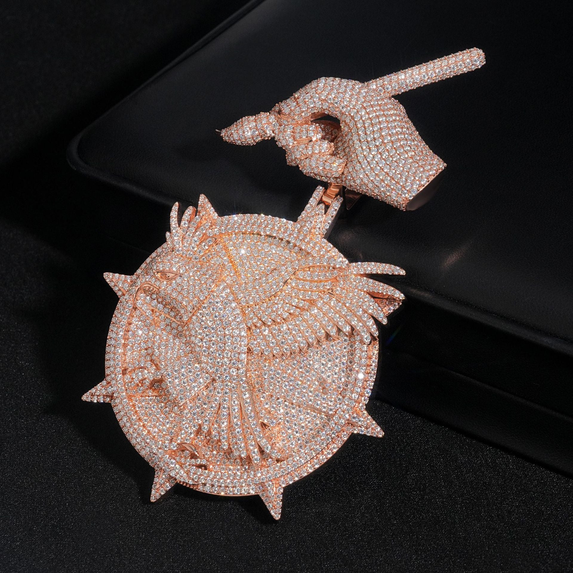 3D Bird Moissanite Hip Hop Pendant