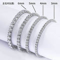 Rose Gold 925 Silver Moissanite Tennis Bracelet (ALL SIZES) Gubanlink