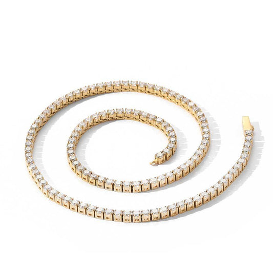 4MM  Gold Plated Tennis Chain