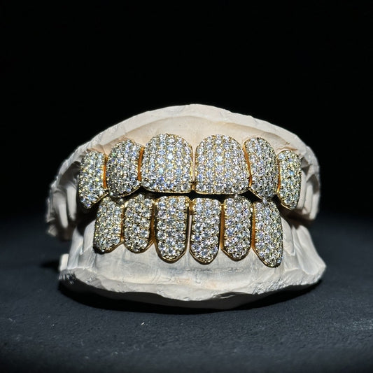 Gold S925 Moissanite Diamond Grillz