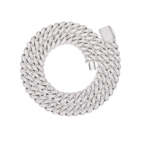 12MM Gold Plate Three-row Zircon bubble Cuban chain Thegoldlinks