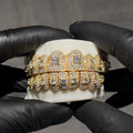 Big Stone Honeycomb S925 Moissanite Diamond Grillz Gubanlink
