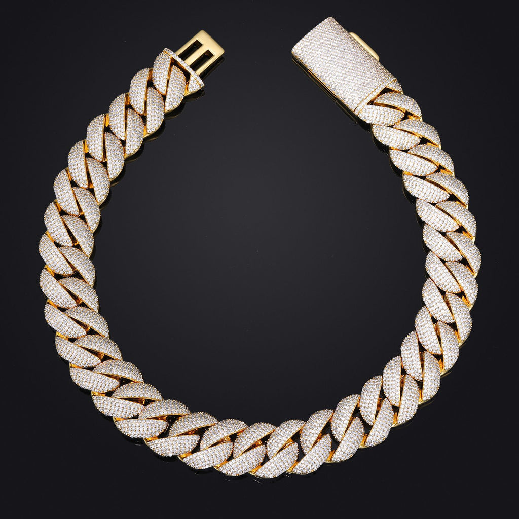 20MM   Chunky Iced out Cuban Link Chain