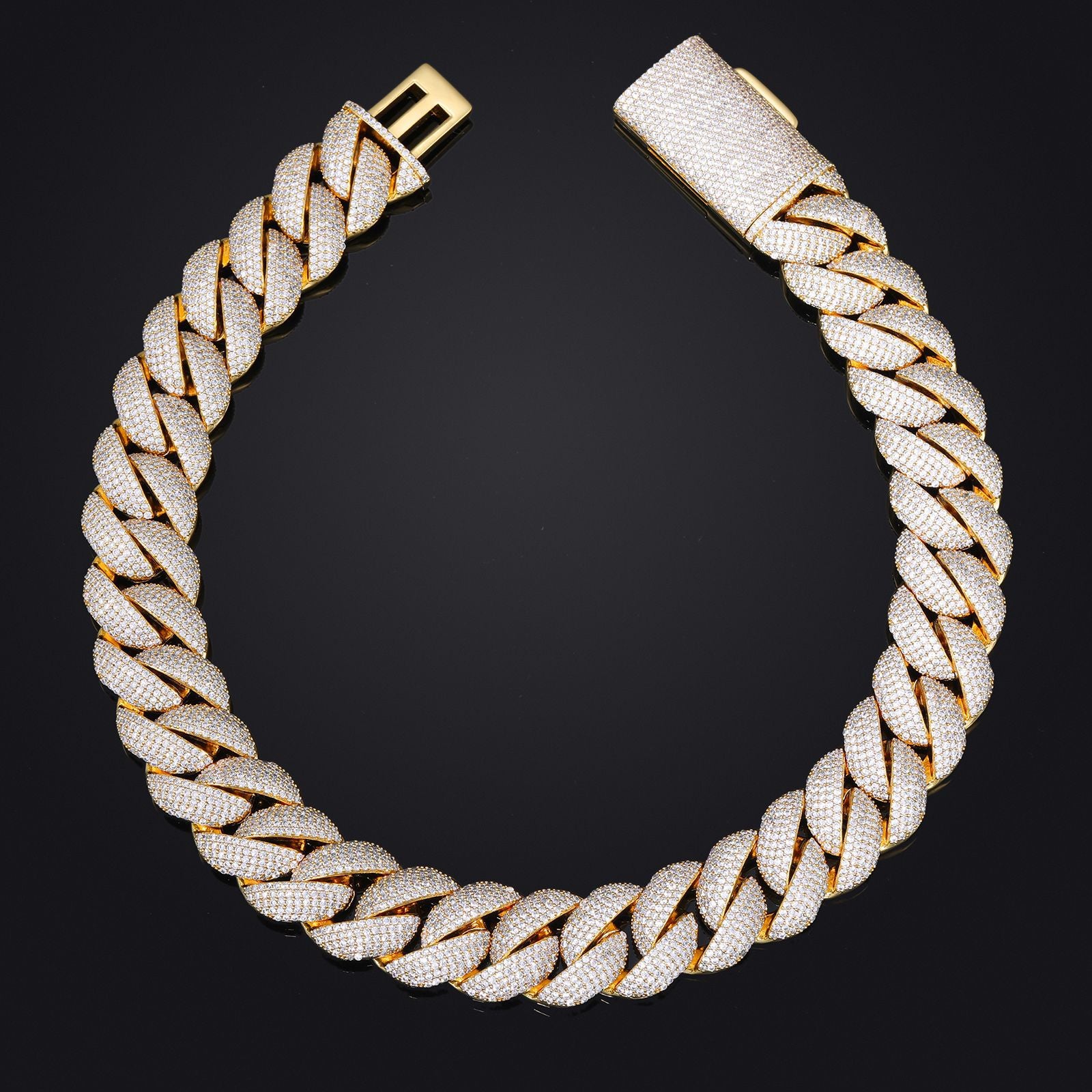 20MM   Chunky Iced out Cuban Link Chain
