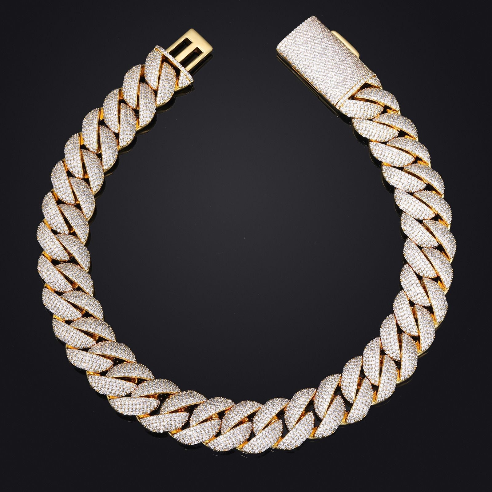 20MM   Chunky Iced out Cuban Link Chain Thegoldlinks