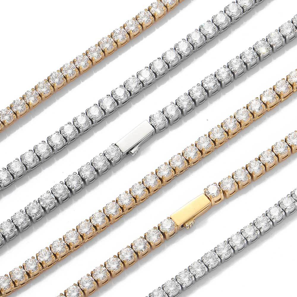4MM  Gold Plated Tennis Chain