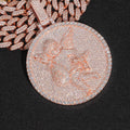 Round Plate Baby Angle Moissanite Pendant Bornreal Jewelry