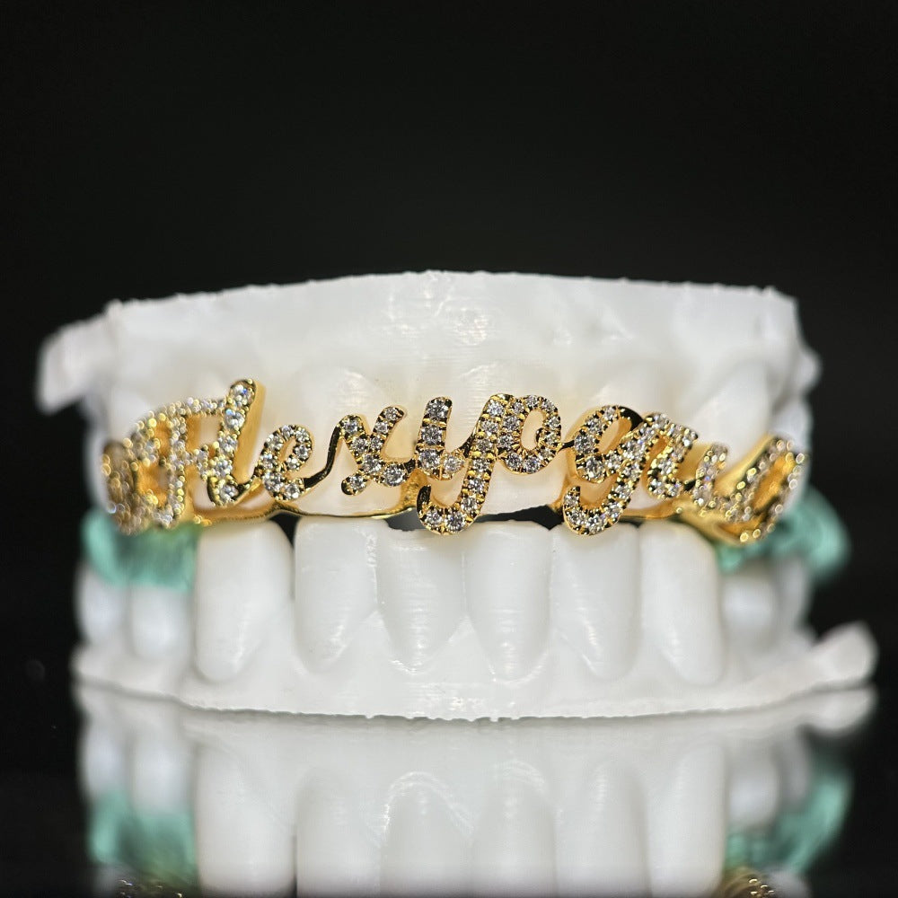 Letter S925 Moissanite Grillz Gubanlink