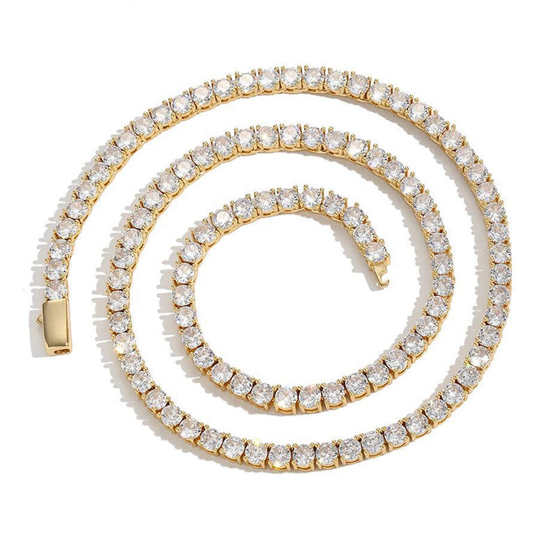 5MM Gold Plated  Tennis Chain Thegoldlinks