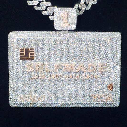 Iced Out  Moissanite Credit Card Custom Pendant Bank Card Pendant