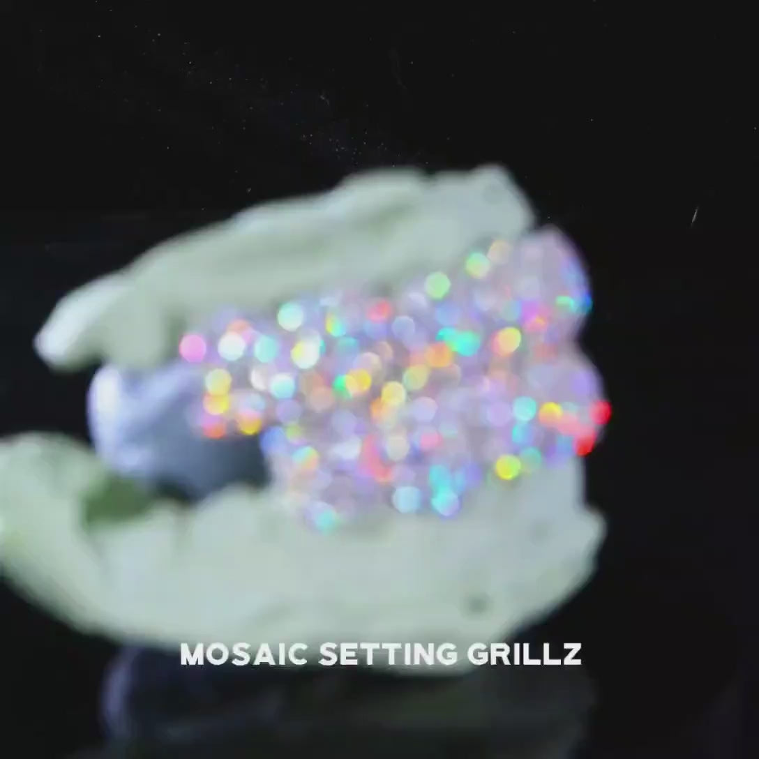 Honeycomb S925 Moissanite Diamond Grillz