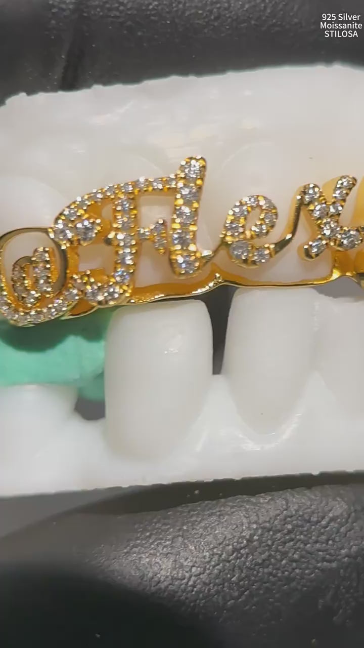 Letter S925 Moissanite Grillz
