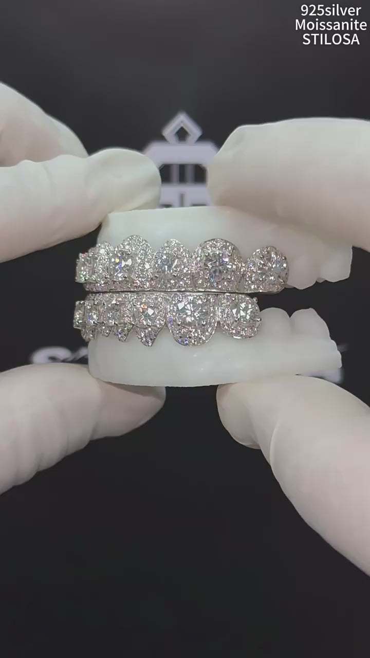 Emerald S925 Moissanite Diamond Grillz