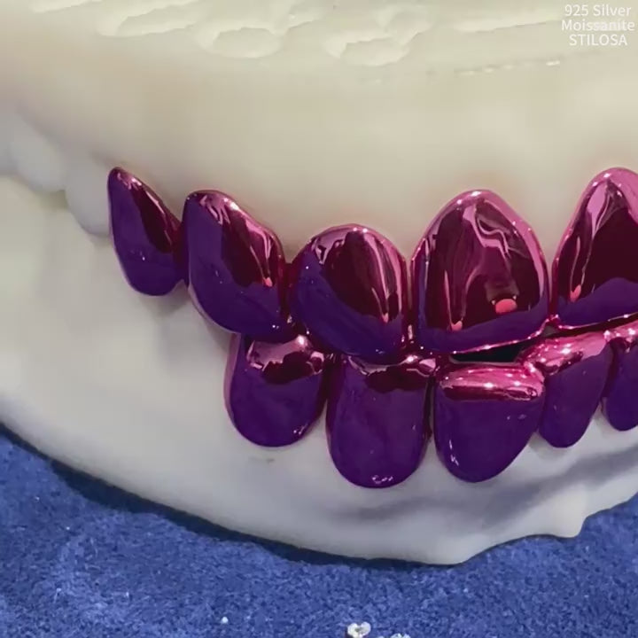 Purple Glossy S925 Grillz