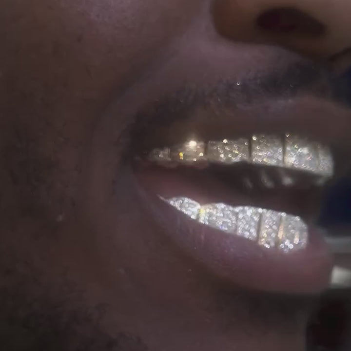 End Cap S925 VVS Moissanite Diamond Grillz