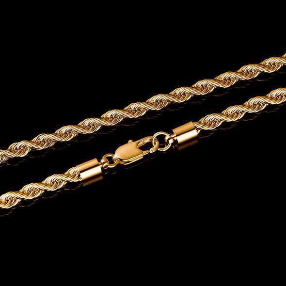 2.5MM 14K Gold Rope Chain Thegoldlinks