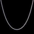 2.5MM White Gold Rope Chain Thegoldlinks