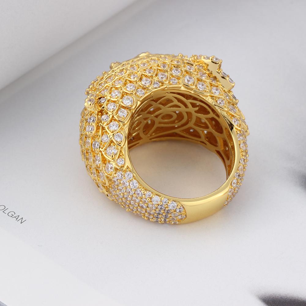 14K Gold Owl Ring